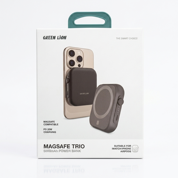 پاوربانک Green Lion MagSafe Trio 5000mAh